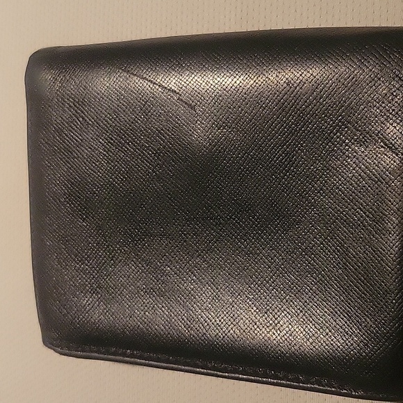 Authentic prada black leather wallet unisexe - Picture 10 of 10